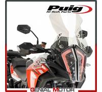 Motoplastic Bulle Touring Puig 9717W - haut et aérodynamique, acrylique CN 4 mm, Transparent