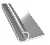 Pare-Brise Rail d'auvent pour camping-car, caravane, profilé en C, 8 x 0,5 m, bande avec ruban adhésif D/S, 400 cm, pour camping/tente/auvents Pare Brise Avant(Kit1)