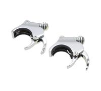 Pare-Brise Spoiler Pince De Pare-Brise Chromée pour Moto, 49mm, À Dégagement Rapide pour Dyna pour Sportster Street Fat Bob Wide Su&per Glide Quarante Huit FXDB