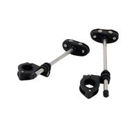 Pare-Brise Spoiler Support De Kit Montage Pare-Brise Carénage Universel Réglable pour Moto avec Pince Guidon 22MM 25MM 28MM