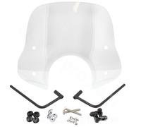 PARE BRISE TNT TYPE VESPA + KIT DE FIXATION SUR RETROVISEUR (MODELE ECONOMIQUE)
