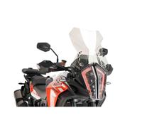 Motoplastic Bulle Touring Puig 9717W - haut et aérodynamique, acrylique CN 4 mm, Transparent