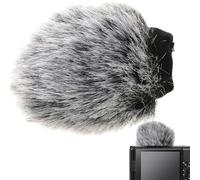 Pare-Bruit Caméra - Housse Microphone Fourrure | Accessoire Vlog Audio, Protection Anti-Enregistrement Vidéo Extérieur Film Matériel Son Compatible Appareil Photo Réduction Bruit Portable