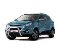 Pare-Buffle Avant Pour Hyundai ix35 2010-2015 Acier Inoxy Argent