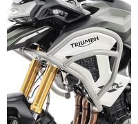 Pare Carter Haut Compatible avec Triumph Tiger 1200 Rally Pro 22-23 TG2 Argent
