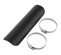 Pare-Chaleur Échappement Moto, Bouclier Thermique pour Silencieux et Tuyau D'Échappement (Noir)