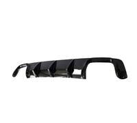 Pare-Choc Arrière Diffuseur Pour BMW E39 Pour M5 Diffuseur | Pare-chocs Séparateur Becquet Lèvre 2 Échappement Mpack Style Voiture Noir Brillant + Fausse Fiber De Carbone