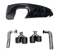 Pare-Choc Arrière Diffuseur Pour Monjaro pour Volga pour K50 2021 Diffuseur | 2022 2023 2024 Diffuseur Pare-chocs Arrière Séparateur Bodykit Double Sortie Tuyau D'échappement Noir Carbone