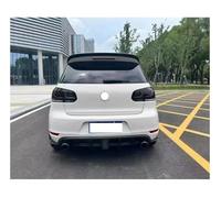 Pare-Choc Arrière Pour VW Pour Golf Pour MK6 Pour GTI 2008 09 10 11 12 2013 Aileron Lèvre Pare-chocs Arrière Voiture Kit Carrosserie Diffuseur Inférieur Tuning Diffuseur Pare Arrière(Noir mat)