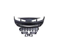 Pare-choc avant à peindre avec grilles noires et gris argent Renault Megane 2 phase 2 2006-2008 - 7701478857