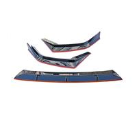 Pare Choc Avant Lame Spoiler Front Skirts Splitter for CR-V 2023 Glossy Black Bumper Spoiler Car Body Kit Transform(Glossy Black-Red)