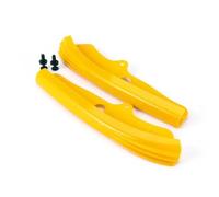 Pare Choc Avant Lame Spoiler Une Paire Diffuseur Becquet Protecteur Séparateur Lèvre De Pare-Chocs Avant De Voiture Adapté pour Dodge pour Challenger R/T SRT GT 2015-2020(Jaune)