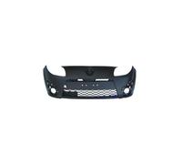 Pare chocs avant RENAULT TWINGO II phase 1, 2007-2011, noir, trous feux antibrouillard, Neuf.
