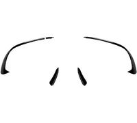 Pare-Choc Avant,séparateur d'ailerons de lèvre,diffuseur Canard pour Mercedes Benz A Class W176 A200 220 250 AMG Line 2015 2016 2017 2018,Accessoire de Voiture,A-Set 5pcs