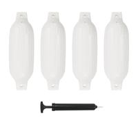 Pare-choc de bateau 4 pcs Blanc 41x11,5 cm PVC