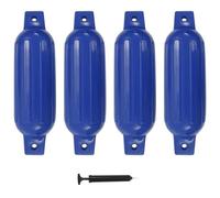 Pare-choc de bateau 4 pcs Bleu 41x11,5 cm PVC