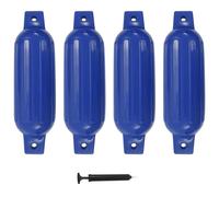 Pare-choc de bateau 4 pcs Bleu 41x11,5 cm PVC