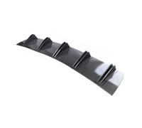 Pare-Choc Lèvre De Pare-chocs Arrière De Voiture ABS Double Aile Châssis De Requin Style Aileron Diffuseur Incurvé Anti-collision Universel 2 En 1 Diffuseur Arrière(Aspect fibre de carbone)