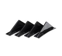 Pare-Chocs Arrière 4 Pièces Pour Chevrolet Pour Camaro Pour SS LS RS LT Diffuseur Pare-chocs Arrière Ailerons Requin Tabliers Séparateurs Autocollant Lèvre Pare-Choc Arrière(Glossy Black)