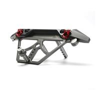 Pare-chocs arrière AXIAL SCX10 à l'échelle 1 10 avec support de pneu de secours en métal RC voiture pare-chocs avant (gris)