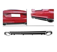 Pare-chocs Arrière Diffuseur embouts d'échappement Pour Audi A4 B9 8W 2016+ Berline/Avant RS4 Design