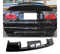 Pare-Chocs Arrière Diffuseur LèVre Voiture pour BMW 3 Series E46 M3 Coupe Convertible 2000-2003 2004 2005 2006,Anti-Rayures Diffuseur De Pare-Chocs Arrière De Voiture Protecteur