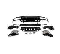 "Pare-chocs arrière Diffusor lèvre avec sorties d'échappement - Accessoires Auto - Pour Mercedes Classe C W205 AMG-Line (2014-2021) "