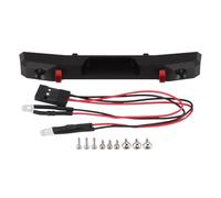 Pare-Chocs arrière en Aluminium CNC for INJORA avec lumières for Chenille 1/24 RC for Axial SCX24 for Jeep Wrangler JLU, pièces de Mise à Niveau