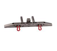 Pare-chocs arrière en aluminium pour Traxxas -4 RC Crawler, pare-chocs RC anti-collision usiné CNC avec finition anodisée, pare-chocs arrière de remplacement durable pour (8236T gris titane)
