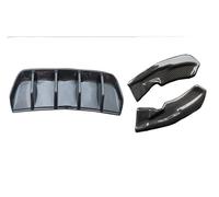 Pare-Chocs Arrière Lèvre Diffuseur pour VW pour Tiguan R MK2 Facelift 2020-2023 Kit Comprenant Un Aileron De Pare-Chocs Arrière Séparateur Latéral Et Diffuseur(Carbon Look C)