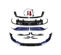 Pare-Chocs Arrière Pour Accord 21-22 Lèvre Pare-choc Avant Noir Brillant+Diffuseur Arrière+Séparateur Cadre Phare Antibrouillard Garniture Couvercle Ventilation Pare-Choc Arrière(Bleu)