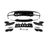 "Pare-chocs arrière - Pour Mercedes Classe C C205/A205 Coupé/Cabrio 2015-2018 - Accessoires Auto - Lèvre éclatée - Style C63 "