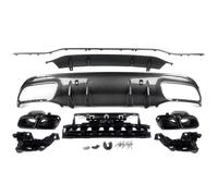 "Pare-chocs arrière - Pour Mercedes Classe C W205 C63 AMG - Accessoires Auto - Diffuseur - Look Carbone - Avec sorties d'échappement "
