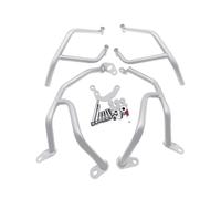 Pare-Chocs autoroute Pare-Chocs De Moto en Acier Inoxydable pour Tracer 9GT (2021-2023) Et pour Tracer 9 GT (2024), Protection Moteur, Barre Protection Crash Bars(Argent)