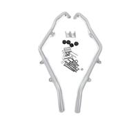 Pare-Chocs autoroute pour ADV 350 2024-2025 pour ADV350 Moto Garde Moteur Barre de Protection Cadre Pare-Chocs Cascade Cage Protecteur Anti-Chute Crash Bars(Argent)