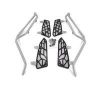 Pare-chocs autoroute Pour Zontes 150D 350D 368D Moto Autoroute Moteur Crash Bar Stunt Cage Cadre Pare-chocs Protecteur Carénage Garde Bar Crash Bar(Argent)