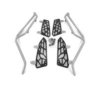 Pare-chocs autoroute Pour Zontes 368K 368 K Moto Autoroute Moteur Garde Crash Bar Cadre Protection Pare-chocs Stunt Cage Protection Contre Les Chutes Crash Bar(Argent)
