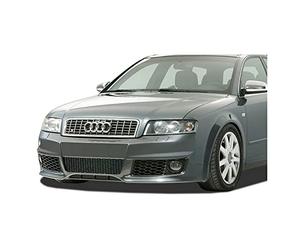 Pare-chocs avant compatible avec Audi A4 B6/8E 2001-2004 'S-Edition' (PU), gris