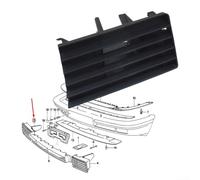 Pare-chocs avant droit pour BMW E32 730i 730iL 735i 735iL Fit OE 51111974442 Pièce en caoutchouc pour entretien extérieur du véhicule