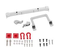 Pare-chocs avant en aluminium y pour MN D90 99s, pare-chocs avant en métal de voiture RC, pièce Colli Upg avec Te, remplacement direct pour voiture RC à l'échelle 1/10, accès Macd (Silver)