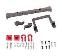 Pare-chocs avant en aluminium y pour MN D90 99s, pare-chocs avant en métal de voiture RC, pièce Colli Upg avec Te, remplacement direct pour voiture RC à l'échelle 1/10, accès Macd (Gray)