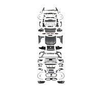 Pare-chocs avant et arrière 1:1 compatible avec Mercedes Benz S63 AMG 2008-2013 W221, mise à niveau vers le kit carrosserie W223, couvercle de phare, poignée de porte