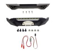 Pare-Chocs Avant Et Arrière En Métal Avec Lumière Led, Pièces De Mise À Niveau Pour 1/10 Rc Chenille Axiale Scx10 Ii 90046 Scx10 Iii Axi03007