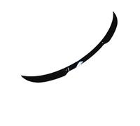 Pare-chocs avant Lame de becquet à motifs en Fiber carbone ABS, aile coffre haute performance pour Tesla modèle Y Juniper 2025(Bright Black)