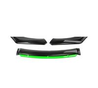 Pare-Chocs Avant Spoiler Universel Pour BMW/Fibre De Carbone ABS Kit De Pare-chocs Avant Spoiler(Black and Green)