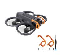 Pare-chocs de cardan pour Dji Avata 2 Pare-chocs de sécurité pour lentilles Alliage d'aluminium anti-collision Barre de protection pour objectif de caméra Accessoires légers pour drone (Orange)