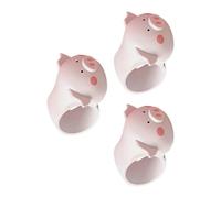 Pare-chocs de poignée de porte en Silicone, cochon, White | Protège-poignées élastiques en Silicone sur le thème du cochon, pour portes et ouvertures, marques de
