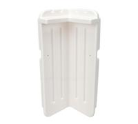 Pare-Chocs de Quai en PVC Blanc, Protection Robuste de qualité Marine pour Un Amarrage Sûr des Bateaux, 15,7 "x 7,9"