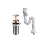 Pare-chocs en caoutchouc de silicone transparent pour portes d'armoires et | Tuyau d'évacuation de lavabo, tuyau de vidange flexible, piège anti-odeurs, anti-fuite pour raccord étanche (S-blanc)
