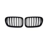 pare-chocs Grille Calandre De Course Noire Brillante Pour Pare-choc Avant Voiture, Accessoires À Double Ligne Pour BMW X3 F25 2011 - 2013 Grille ventilation(Matte Black)